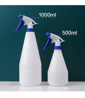 Bouteille blanche à épaulement plat F66 pour animaux de compagnie, arrosoir de jardin pour coiffure, flacon pulvérisateur en plastique transparent