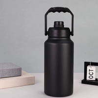 Bouteille d'eau isotherme en acier inoxydable 2L à prix d'usine, grande ouverture, pour la gym, avec logo personnalisé, pour boire directement