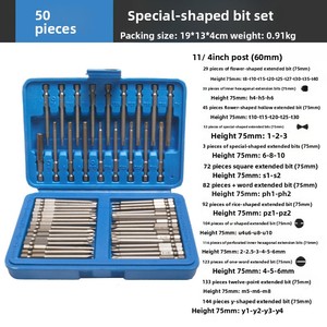 Hoàn thành thiết lập <span class=keywords><strong>50pcs</strong></span> 36pcs tuốc nơ vít điện hoàn toàn tự động tay khoan bit Bộ công cụ thiết lập - Product Image 2