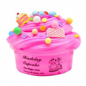 Eco-Friendly DIY Clay Playdough Slime <b>Kit</b> Colorful <b>Magic</b> Changing Fluffy Slime Toy Making Charm Set - Product Image 3