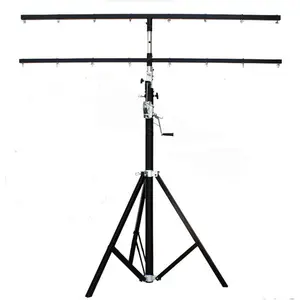 Pro stage lighting equipment single-layer/double-layer winch stand par led light stand 4M with tripod