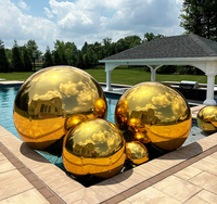 Boule miroir gonflable en PVC de 100 cm, 1 m, 40 pouces, publicité commerciale, sphères géantes, fête, mariage, arche de tente, globe à neige