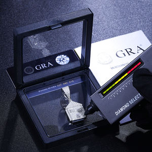 Prêt à expédier 2024 Offre Spéciale 925 argent Sterling VVS Moissanite diamant vente en gros glacé petite maison pendentif - Product Image 4