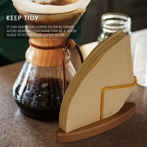 Hot Bán Hộ Gia Đình 1Pcs Thân Thiện Với Môi Gỗ Lưu Trữ Giá Cho Cà Phê Giấy Lọc Tay Pha Cà Phê Giấy Lọc Bằng Gỗ Khung - Product Image 3