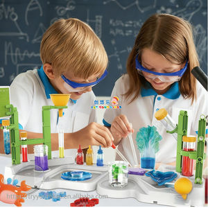 EPT 2 en 1, établi de laboratoire, <span class=keywords><strong>jouet</strong></span> pour enfants, <span class=keywords><strong>bricolage</strong></span>, kit d'expériences scientifiques fait main, cadeau pour la maternelle, aides pédagogiques, jouets STEM - Product Image 1