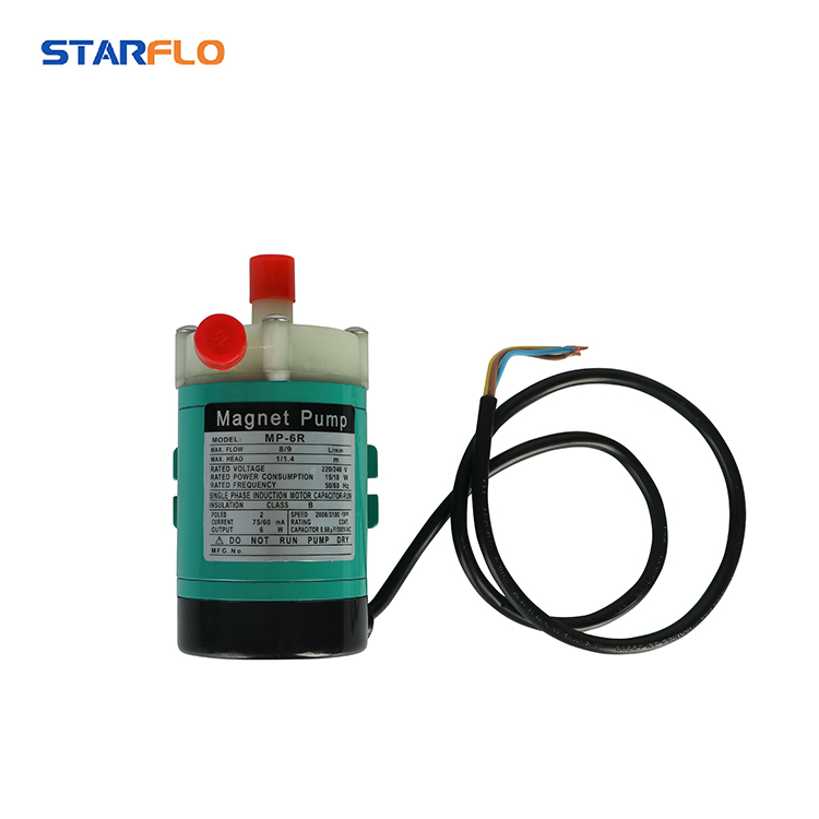 STARFLO 110V/220V AC Chlorine Transfer Acid Alkali Mini High Temperature Stainless Steel Centrifugal Magnetic Drive Pump