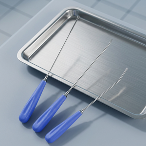 Espátula de acero inoxidable para huesos planos, instrumento ortopédico con ángulo de 535 grados, cabeza de 6 mm para mascotas - Product Image 3