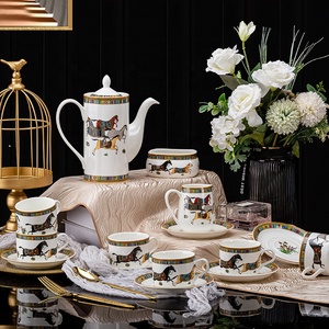 Ensemble de café en céramique de luxe nordique, best-seller, 15 pièces - Product Image 1