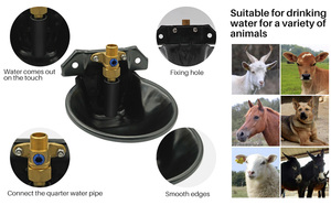 Bebedouro de Água para Ovelhas em Aço - Resistente à Corrosão, Bebedouro Automático de Alta Resistência para Cabras e Gado - Product Image 3