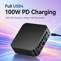 Mini PC Intel Core 3 LPDDR5 12 Go 512 Go SSD Double LAN Ordinateur de Bureau Triple Affichage 4K Mini Ordinateur