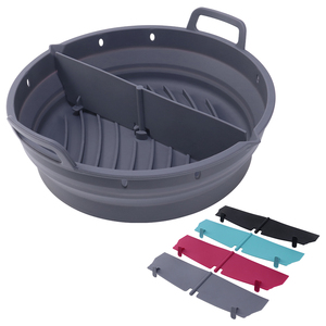 Cetakan Silikon Lipat untuk Air Fryer, Loyang Panggang Oven, Keranjang Air Fryer, Alas Silikon untuk Air Fryer - Product Image 3