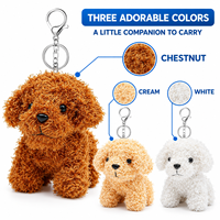 Porte-clés en peluche de haute qualité, pendentif mascotte personnalisé, porte-clés en peluche moelleux en gros, décoration pour sac à dos et sac à main