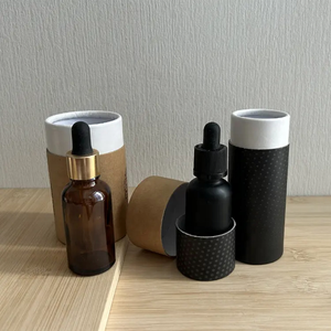 Flacon compte-gouttes CR en verre ambré de 1 oz 2 oz avec pipette graduée résistante aux enfants et boîte pour extrait de plantes médicinales - Product Image 3