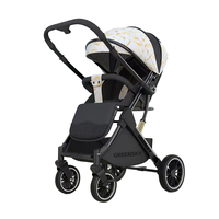 Poussette bébé multifonctionnelle 2-en-1 en coton, système de voyage portable, cadre en acier inoxydable, pliable et sécuritaire pour le sommeil de bébé