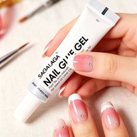 Colle pour faux ongles à séchage rapide 10g, super forte, blanche, noire, rose, en gros, sous marque privée, fournisseur en vrac