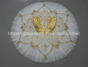 Robe tutu de ballet classique pour filles avec 12 couches de variations de crêpes en tulle rigide <span class=keywords><strong>Herta</strong></span> Raymonda pour la danse Made in Pakistan - Product Image 5