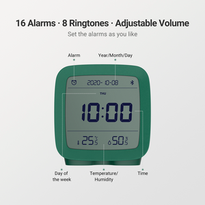 Reloj Despertador Digital Inteligente Qingping con Bluetooth, Múltiples Alarmas, Pantalla de Temperatura y Humedad, Compatible con la Aplicación Mihome - Product Image 6