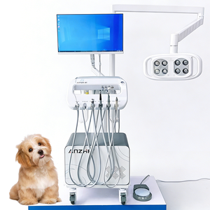 Unità Dentale Veterinaria Mobile All-in-<span class=keywords><strong>One</strong></span> con Lampada LED e Carrello PC per la Cura Orale del Cane - Product Image 1