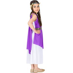 Traje de Halloween para niños, traje de diosa griega, púrpura, proveedor profesional - Product Image 2