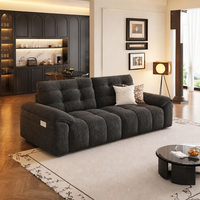 Canapé sectionnel en tissu 3 places style nordique avec chaise longue pour salon domestique