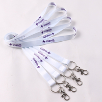 Cordones Personalizados con Logotipo, Correa para Tarjetas de Identificación con Clip Metálico para Eventos de Oficina, Promoción, Ferias Comerciales