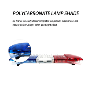 Barre lumineuse LED rouge et bleue, nouvelle, mince, haute puissance, super lumineuse, barre lumineuse d'avertissement pour <span class=keywords><strong>ambulance</strong></span> avec haut-parleur 66W - Product Image 5