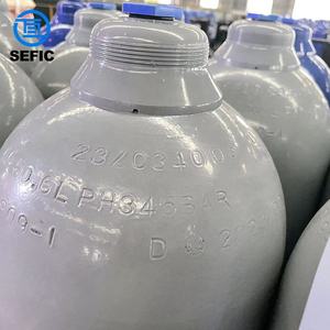 Yüksek basınç 50L endüstriyel gaz silindiri dikişsiz çelik Argon azot oksijen <span class=keywords><strong>CO2</strong></span> gaz tankı 345bar testi 48kg ağırlık - Product Image 3