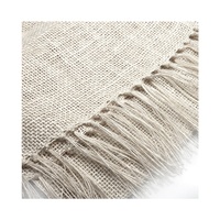 Chemin de table en toile de jute tissée personnalisée, naturelle, 12x72 pouces, pour Thanksgiving, vente en gros d'usine, réutilisable pour la saison d'automne