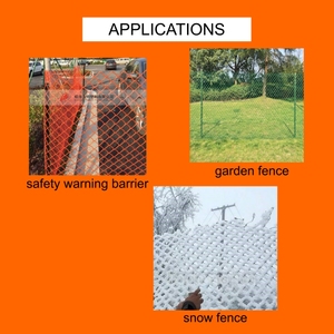 4x50ft nhiệm vụ nặng nề HDPE nhựa cứng nhắc kim cương lưới hàng rào an toàn hàng rào Net cho vườn hoặc xây dựng - Product Image 4