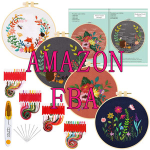 Ricamo fatto a mano fai da te kit materiale in tessuto pacchetto principiante per <span class=keywords><strong>fare</strong></span> <span class=keywords><strong>punto</strong></span> <span class=keywords><strong>croce</strong></span> con cerchi di bambù ricamo - Product Image 1