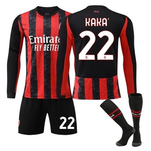 ชุดฟุตบอลแขนยาวทีมเหย้า 2526 มิลาน เอซี หมายเลข 14 โมดริช หมายเลข 11 อิบูคาคา สำหรับเด็ก ฤดูร้อน ผลิตจากโพลีเอสเตอร์ 100% - Product Image 5