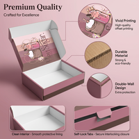 Scatole a Forma di Libro in Cartone Ondulato Kraft con Logo Personalizzato Stampato, Materiali Riciclati Eco-Friendly, Rivestimento in Spugna per Confezioni Regalo