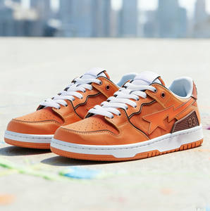 Zapatillas deportivas de diseñador moradas de estrella, de cuero genuino de alta calidad, transpirables, de malla, informales, para skateboarding y caminar, con aumento de altura. ¡Gran éxito de ventas! - Product Image 6