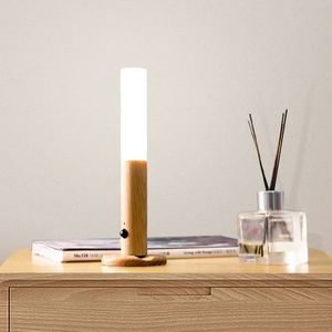 Intelligent Human Body Sensing LED Night <b>Light</b> Creative Wood Desk Lamp <b>Corridor</b> Charging Wall <b>Light</b> Outdoor Emergency Lantern - Product Image 6