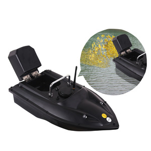 <b>Rc</b> Fishing Bait Boat D13 Single Hopper 54x27x21cm Remote <b>Control</b> Battery Powered One Key Return Black - Product Image 5