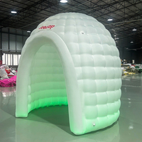 Tente Dôme Gonflable Blanche sur Mesure pour Cabine Photo, Éclairage LED Portable, Idéale pour Fêtes, Expositions et Promotions en Extérieur