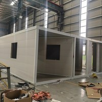 Maison conteneur préfabriquée portable et extensible de 40 pieds ou 20 pieds, 1, 2, 3, 4 ou 5 chambres, maison modulaire pliable, unité d'habitation complémentaire