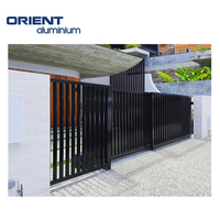 Certainement les portes en aluminium de portail en aluminium de conception puissante de la meilleure solution pour le revêtement de poudre de maisons
