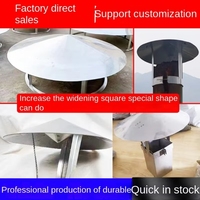 Bouchon de pluie en acier inoxydable pour cheminée extérieure et poêle Couverture de tuyau d'échappement coupe-vent Produit de services de fabrication