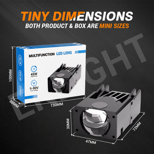 New Car Spotlight 120 Wát công suất cao LED chiếu Sương Mù Ánh sáng lưới tản nhiệt LED ánh sáng xe máy LED ống kính máy chiếu hóa đơn đèn sương mù - Product Image 2