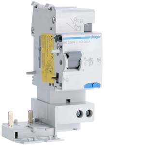 BG226N Personalizable con bloque de corriente residual Hagers 2P 25A tipo AC 500mA 2M - Product Image 1