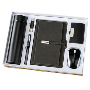 Wholesale Gift Set for Corporate Notebook Includes Insulated Water Bottle Wireless Mouse Card Holder Valentine's Day