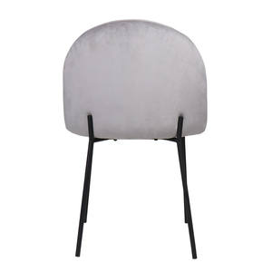 Thiết kế Bắc Âu hiện đại màu xám Bọ Cánh Cứng không tay bên ghế với mở cong tựa lưng ghế - Product Image 6