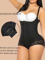 Body sculptant tendance TikTok pour femme avec fermeture éclair frontale, contrôle du ventre, gaine amincissante sous la poitrine, rehausseur de fesses