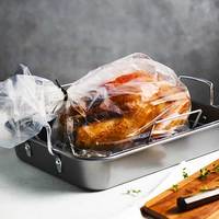 Sacs de cuisson en nylon transparent résistant à la chaleur, pour micro-ondes et four, pour la cuisson de la dinde et des fruits de mer, sacs alimentaires durables