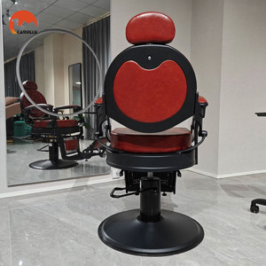 Sillón de <span class=keywords><strong>Barber</strong></span>í<span class=keywords><strong>a</strong></span> Vintage, Silla de Peluquerí<span class=keywords><strong>a</strong></span> Reclinable Negra para Estación de <span class=keywords><strong>Barber</strong></span>í<span class=keywords><strong>a</strong></span>, Silla de <span class=keywords><strong>Barber</strong></span>í<span class=keywords><strong>a</strong></span> con Bomba de Alta Resistencia para Hombres - Product Image 6