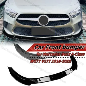 Pare-chocs avant StarNav pour Mercedes Benz Classe A W177 V177 2018-2022 Version Standard, kit de protection inférieure de voiture 3 pièces, lèvre de tuning - Product Image 5