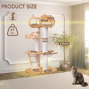 <span class=keywords><strong>2025</strong></span> Design unico di moda <span class=keywords><strong>Cat</strong></span> spazio capsula letto nuovo Bambooply casa gatto albero per gatti Bantam materiale di legno cartone di imballaggio - Product Image 6