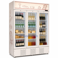 Réfrigérateur vertical commercial à porte unique pour boissons, refroidissement direct par ventilateur, étagères réglables, serrure de porte