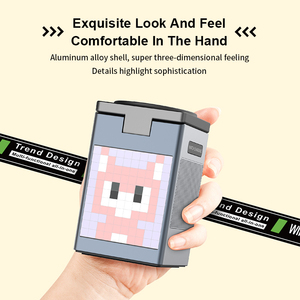 Multi funcional 6 em 1 magnético com display led BT Speaker Alarm Clock Pixel Animated Display carregador sem fio - Product Image 3